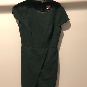 Vince camuto forest green dress